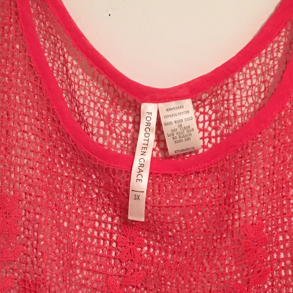 Red Crochet Tank - Picture 3 of 6